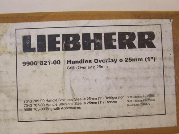 Discount clearance closeout open box and discontinued Liebherr HVAC | Liebherr 9900 821-00 Handle Overlay, Griff Overlay 25mm (1
