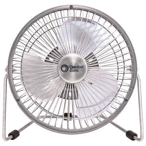 Discount clearance closeout open box and discontinued Comfort Zone Fan | Lot of x 12 Comfort Zone Bronze & Silver Metal dual 120V/USB powered 6