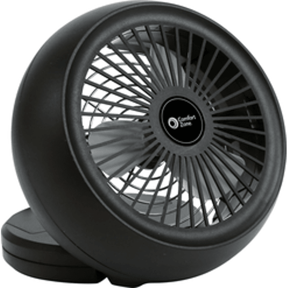 Discount clearance closeout open box and discontinued Comfort Zone Fan | Lot of x12 Comfort Zone Battery/USB Portable Desk Fan Black Runs on 4 AAA Batteries (Not included) or USB