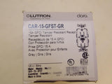 Discount clearance closeout open box and discontinued Lutron Electrical | Lutron CAR-15-GFST-GR Claro 15 Amp Self-Testing Receptacle - Gray