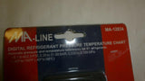 Discount clearance closeout open box and discontinued MA-Line | MA-Line MA-12834 Digital Refrigerant Pressure Temperature Chart
