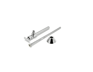 Discount clearance closeout open box and discontinued McGuire Faucets , Shower , Plumbing Fixtures and Parts | McGuire LF172LK 1/2" Sweat X Compression Closet Supply W Loose Key Handle Chrome