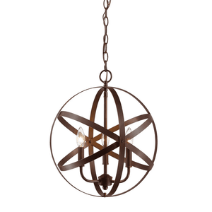 Discount clearance closeout open box and discontinued Millennium Lighting Ceiling Light Fixtures | Millennium Lighting 3-Light Pendant 3235-RBZ 18.25" H x 16" W - Rubbed Bronze