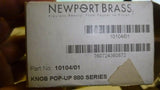 Discount clearance closeout open box and discontinued Newport Brass | Newport Brass 10104/01 Forever Brass Knob Pop-Up 880 Series