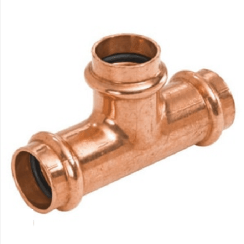 Discount clearance closeout open box and discontinued NIBCO Faucets , Shower , Plumbing Fixtures and Parts | NIBCO 9107000PC Press System 3 x 3 x 3/4 in. Press Reducing Wrot Copper Tee