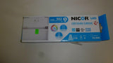 Discount clearance closeout open box and discontinued NICOR Lighting Fixtures | NICOR NUC-4-08-DM-W-WH White 8" Dimmable Linkable LED Under Cabinet Light