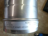 Discount clearance closeout open box and discontinued Noritz | Noritz CVP-4STR 4" Stainless Steel Straight Vent Pipe