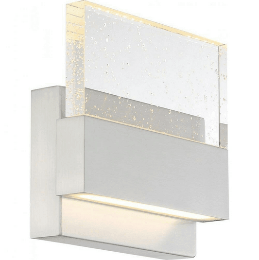 Discount clearance closeout open box and discontinued Nuvo Lighting Wall Light Fixtures | Nuvo Medium Wall Sconce 62-1502 Ellusion-15W 1 LED 7.25