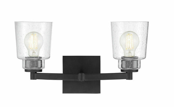 Discount clearance closeout open box and discontinued Park Harbor Lighting Fixtures | Park Harbor PHVL3172MB Laurelgrove 2-Light 17