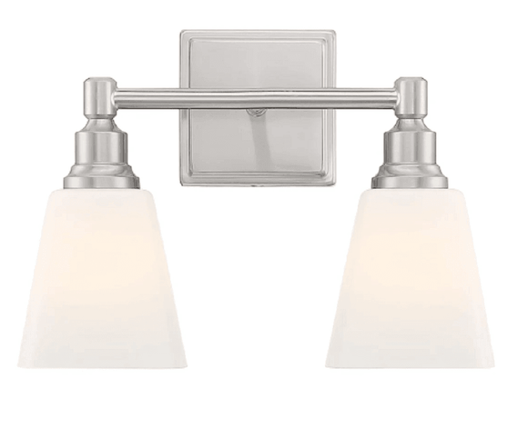 Discount clearance closeout open box and discontinued Park Harbor Lighting Fixtures | Park Harbor PHVL3182BN Leadwell 2-Light 14