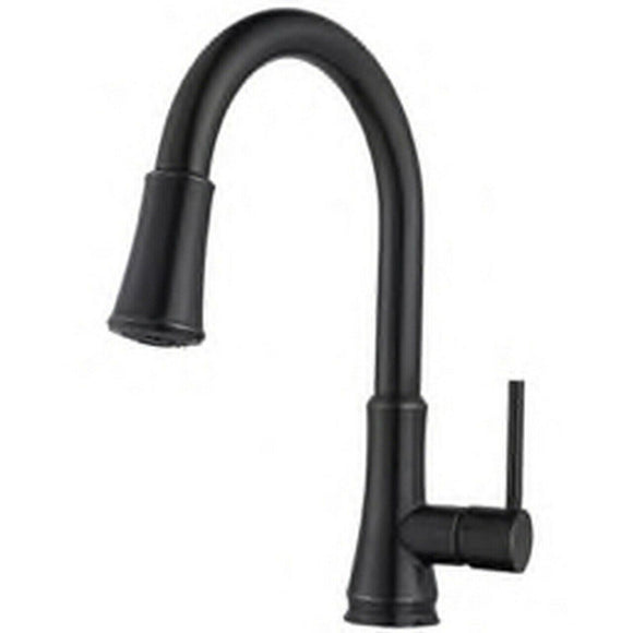 Discount clearance closeout open box and discontinued Pfister Faucets , Shower , Plumbing Fixtures and Parts | Pfister G529-PF1Y Pull-Down Kitchen Faucet w/ Single Lever Handle, Tuscan Bronze