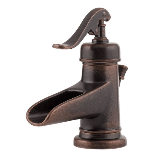 Discount clearance closeout open box and discontinued Pfister Faucets , Shower , Plumbing Fixtures and Parts | Pfister GT42-YP0U Rustic Bronze Bathroom Faucet w/ Metal Pop-up