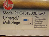 Discount clearance closeout open box and discontinued Rheem HVAC | Rheem Universal Multi-Stage Thermostats RHC-TST303UNMS - 7 Days , 3Heat , 2Cool