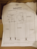 Discount clearance closeout open box and discontinued Signature Hardware Faucets , Shower , Plumbing Fixtures and Parts | Signature Hardware 286365 Sebastian 31-1/2" Floor Mounted Tub Filler with Valve