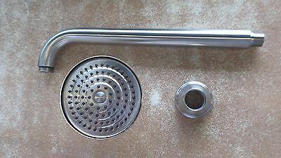 Discount clearance closeout open box and discontinued TOTO Faucets , Shower , Plumbing Fixtures and Parts | TOTO Mercer brushed nickel TS756A#BN showerhead with arm