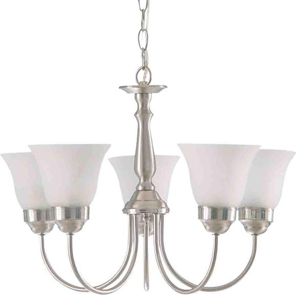 Discount clearance closeout open box and discontinued Volume Lighting Lighting | Volume lighting 5-Light Brushed Nickel Interior Chandelier